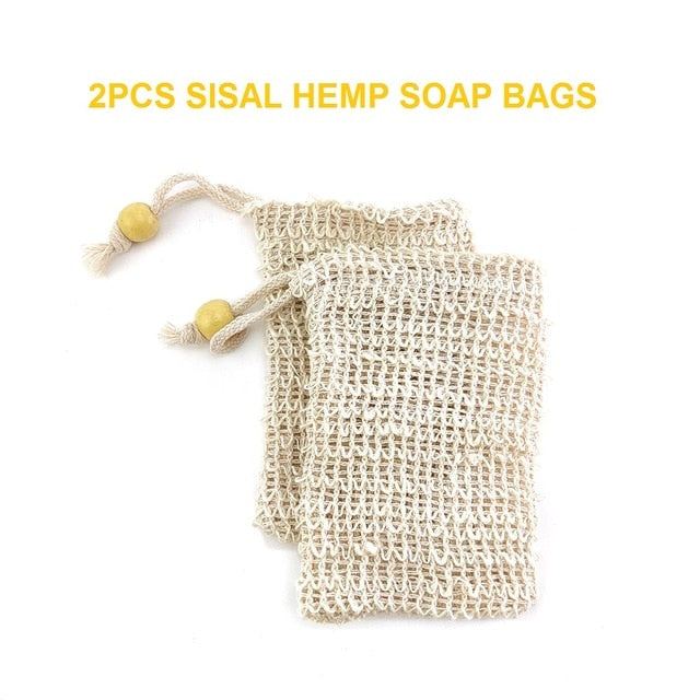 5pcs-Sisal-Hemp-Soap-Bag-Living Earth Eco